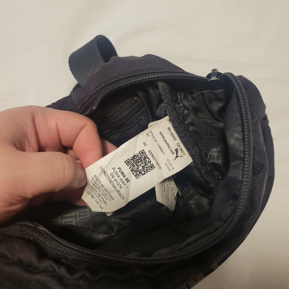 Puma Black and Gold Waist/Belt Bag - Picture 4 of 5